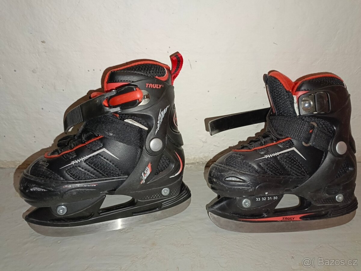 Prodám brusle Truly 2v1 vel. 30-33 - 2