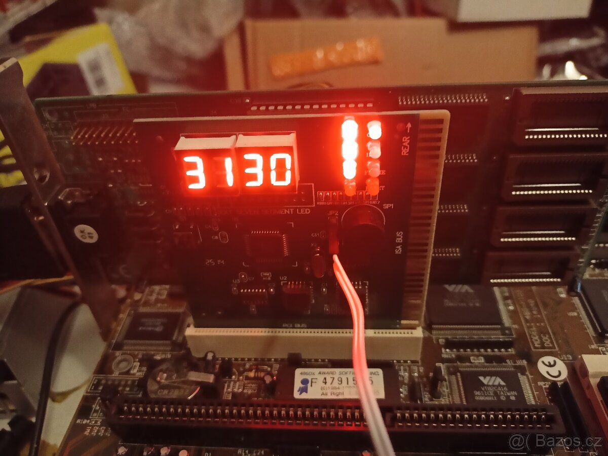 Diagnostická karta nové / historické a staré PC. PCI, ISA - 2