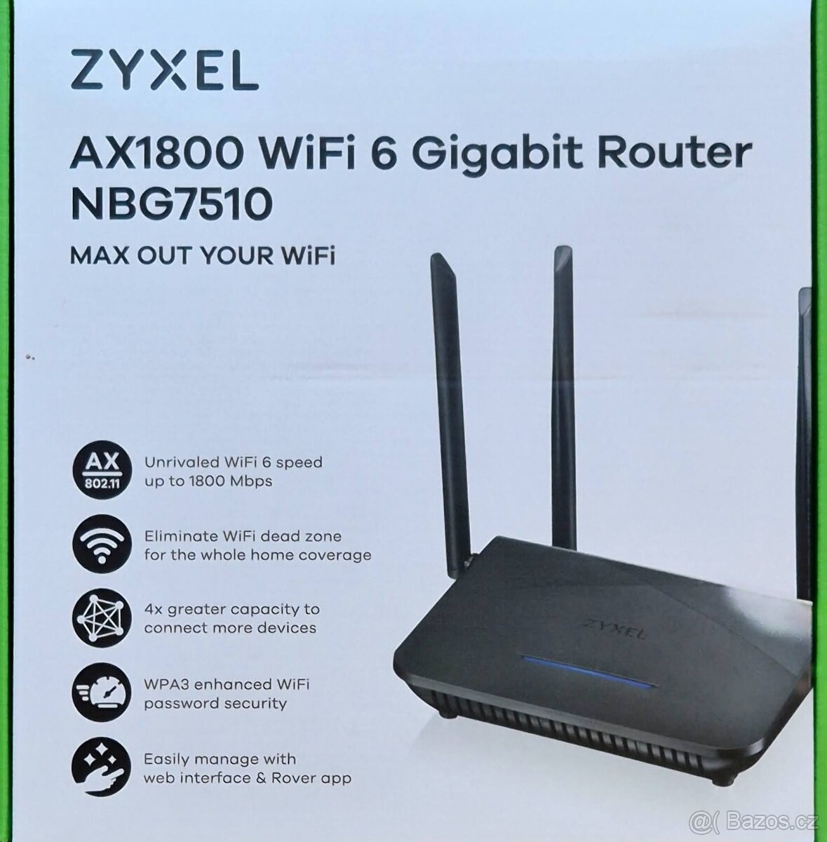 Zyxel NBG7510AX1800 WiFi 6 Gigabit Router - 2