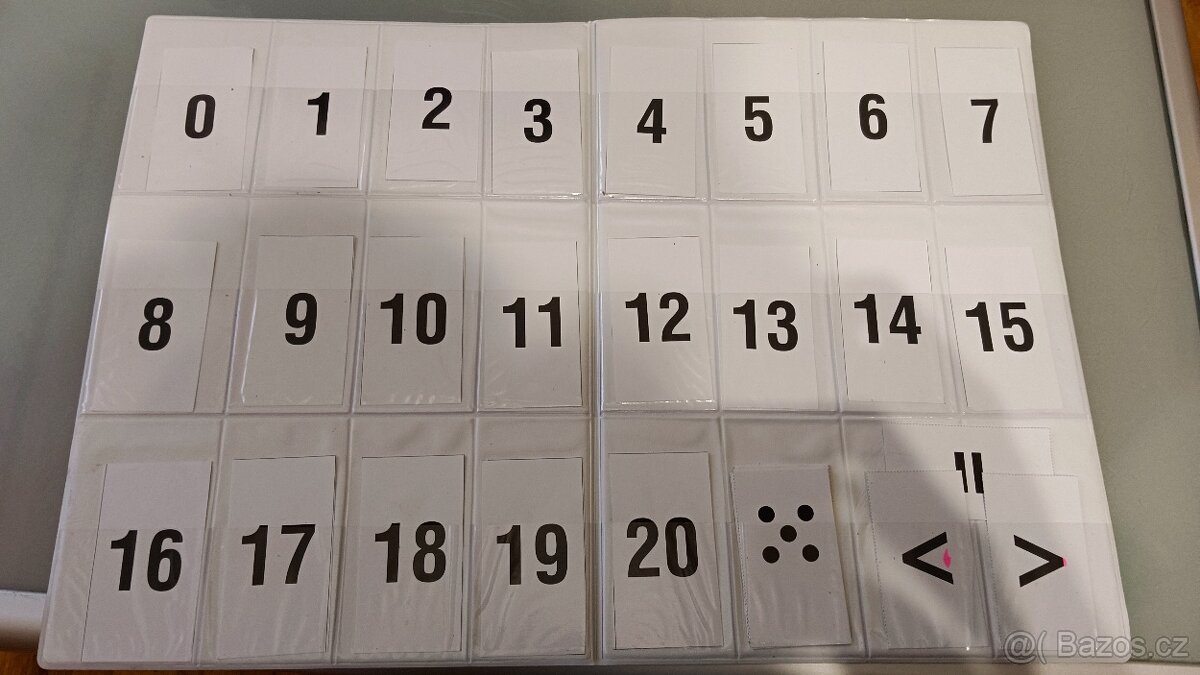 Desky na číslice a písmena - 2
