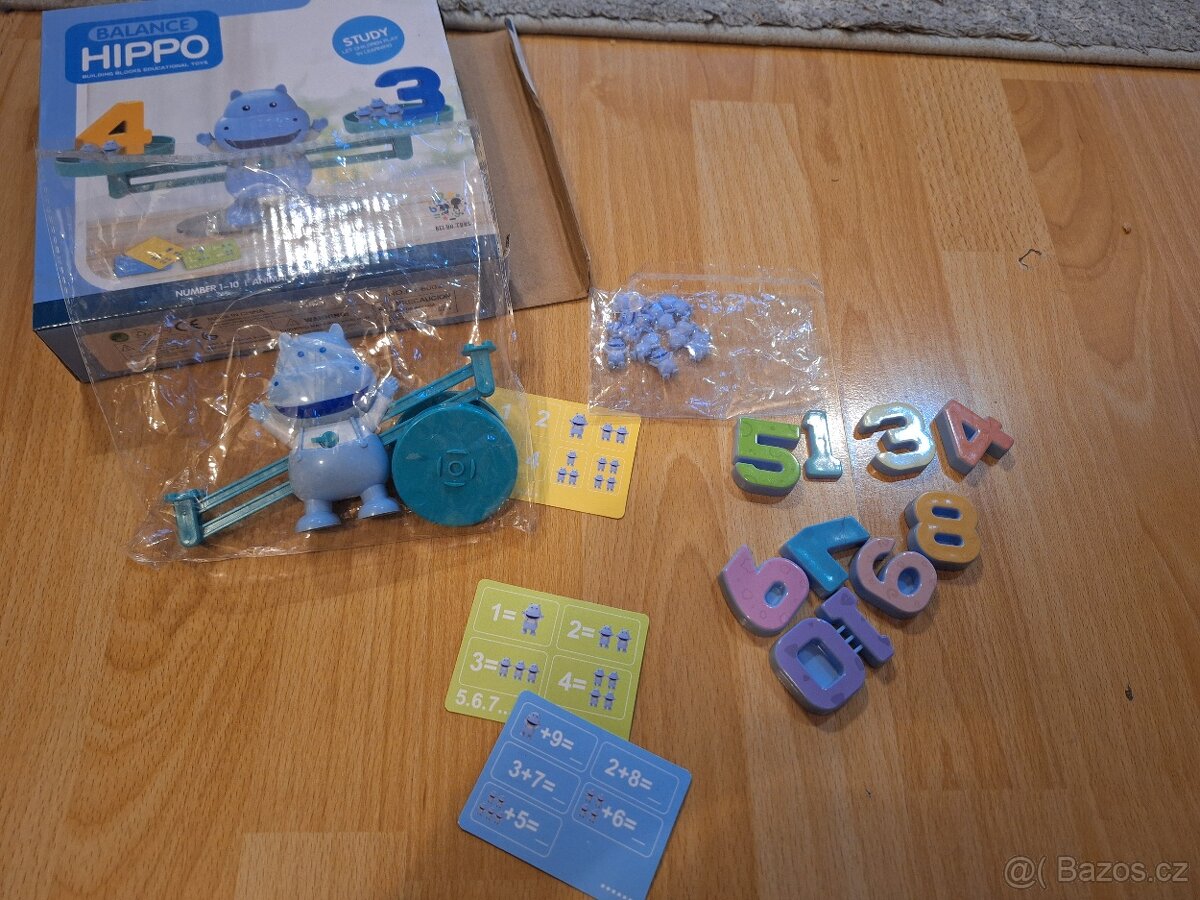 Edukační váha s čísly hroch - 2