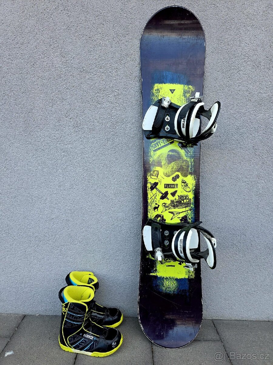 Snowboard GRAVITY FLASH, 140 cm + boty - 2