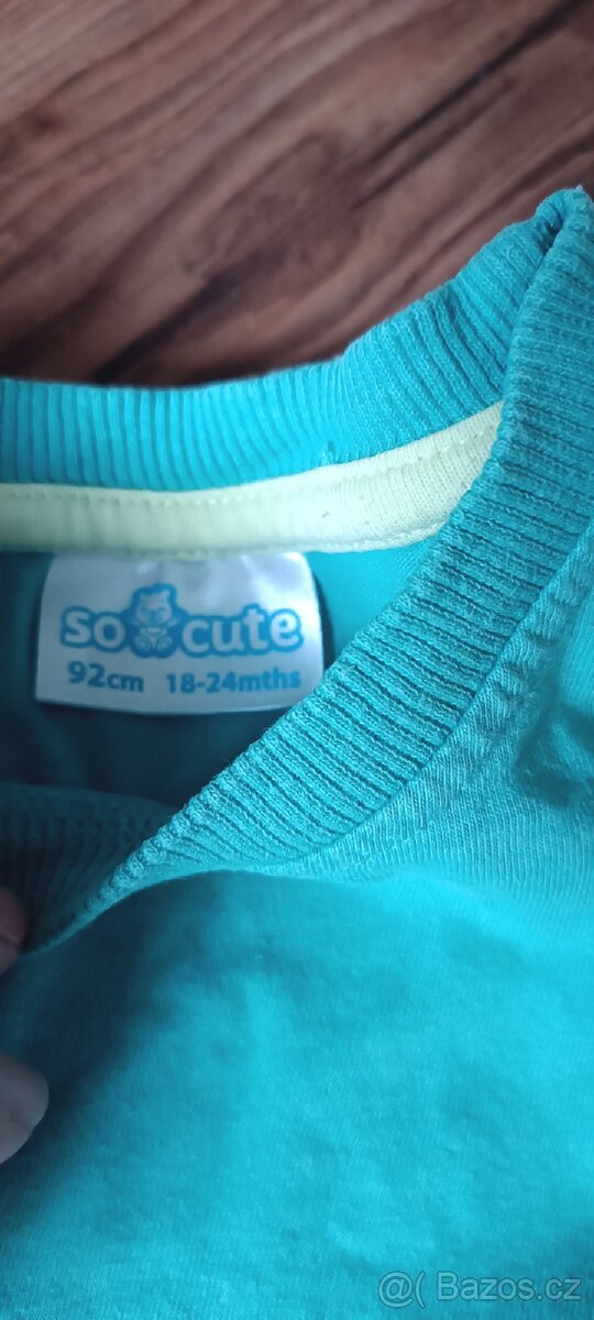 Tričko žirafa zelené vel. 92 - 2