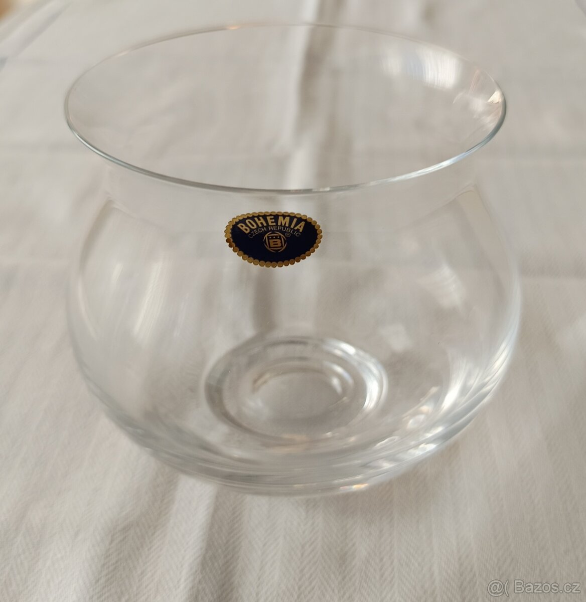 Skleněná miska/vázička, značka Bohemia - 2