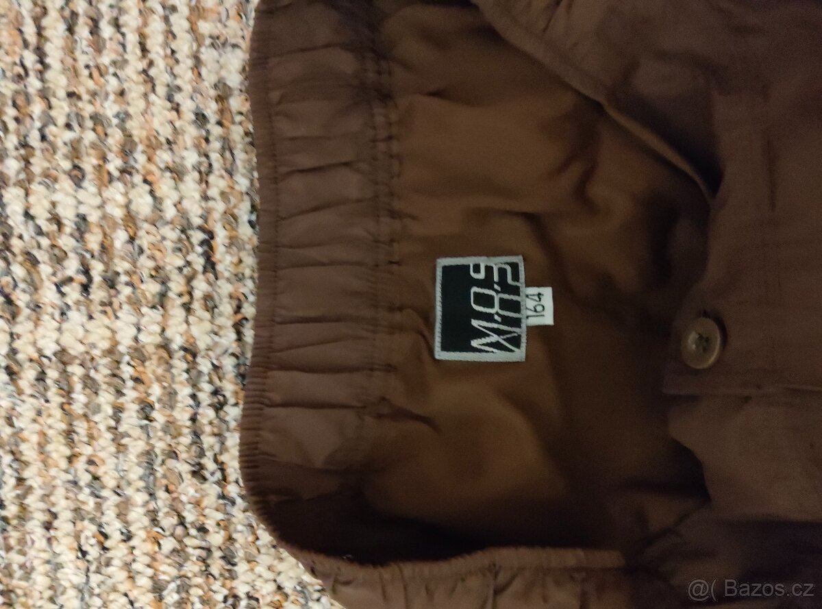 Bavlnou podšité voděodolné kalhoty MOS vel.164 - 2