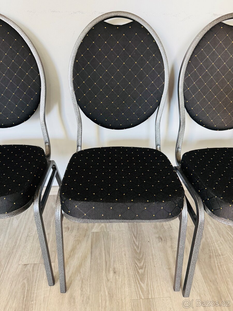 Banketová židle černá - 2