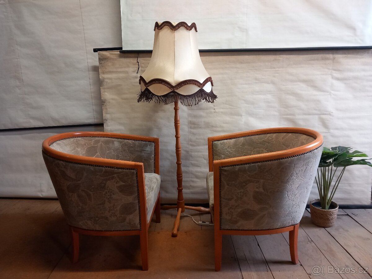 Retro křesla,lampa - 2