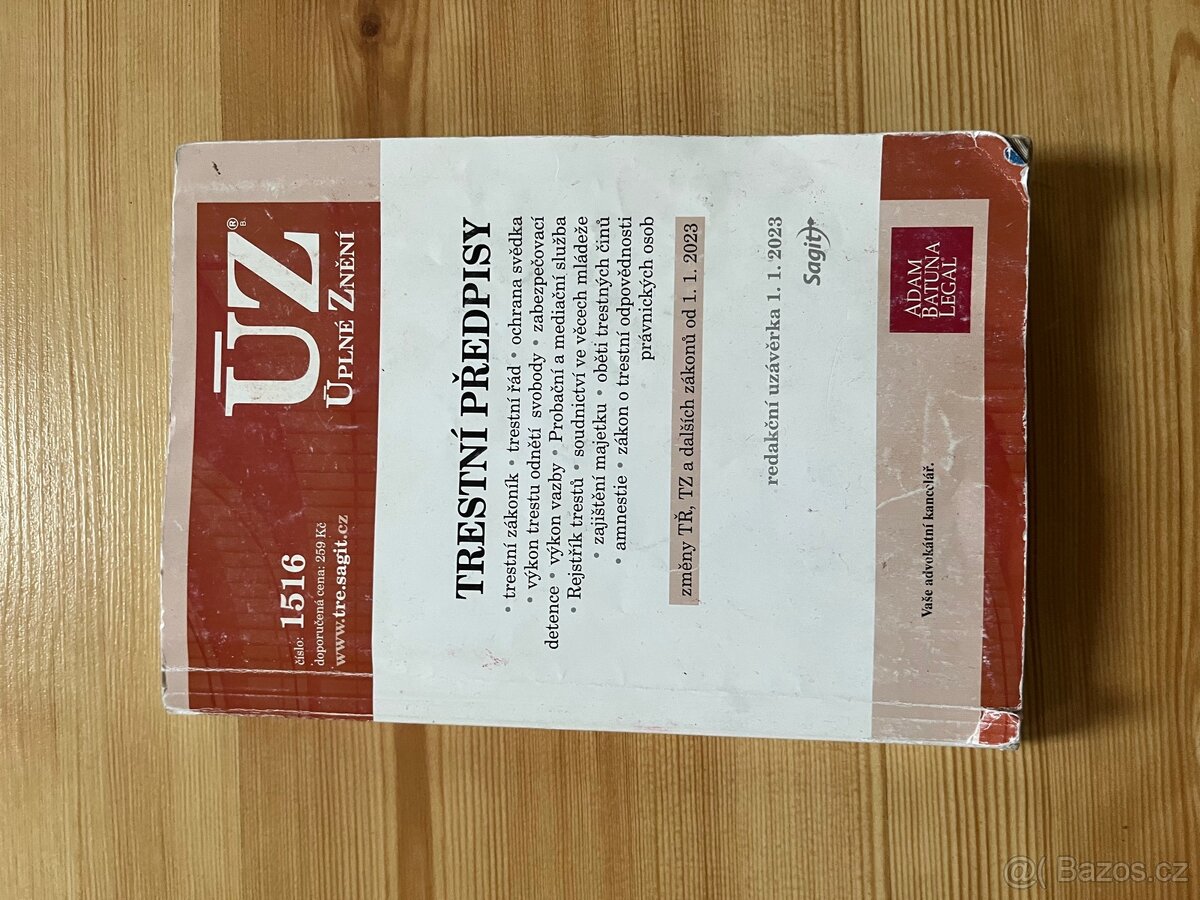 ÚZ trestní předpisy ÚZ pravidla silničního provozu - 2