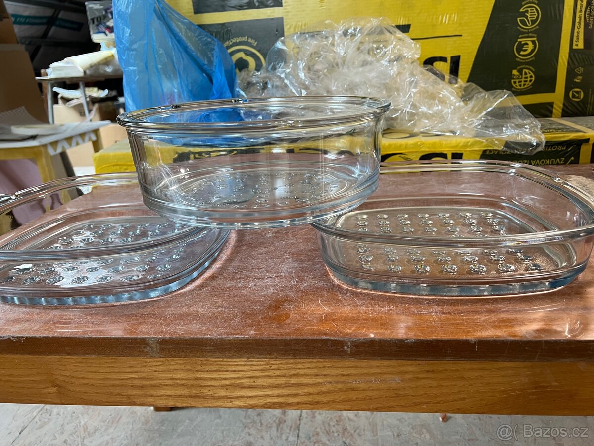 3x Pyrex Skleněný napařovací nástavec - 2