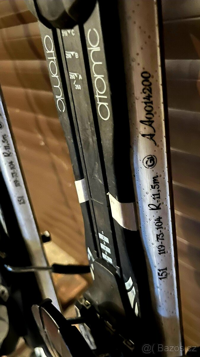 Atomic cloud 8 dámské lyže + hůlky - 2