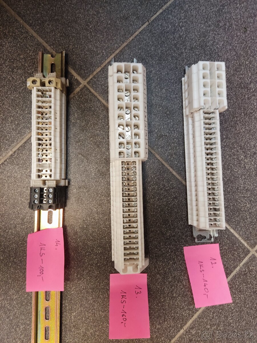 DIN Lišta včetně svorek několik setů - 2