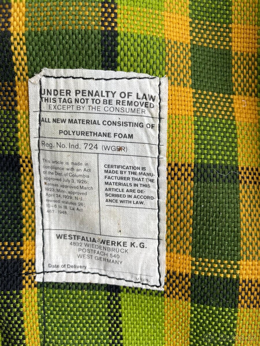 Matrace Westfalie - VW T2 - 2