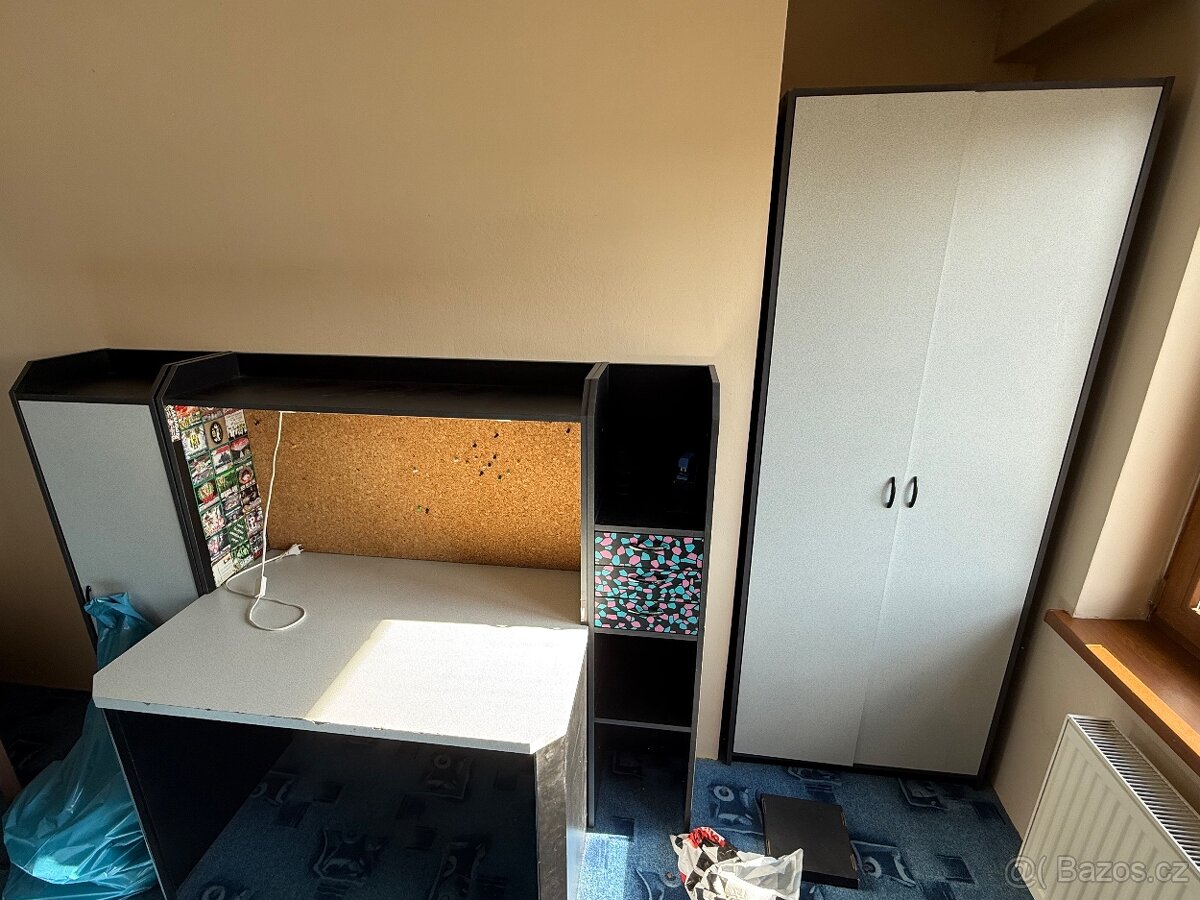 Skříně se stolem do dětského pokoje - 2