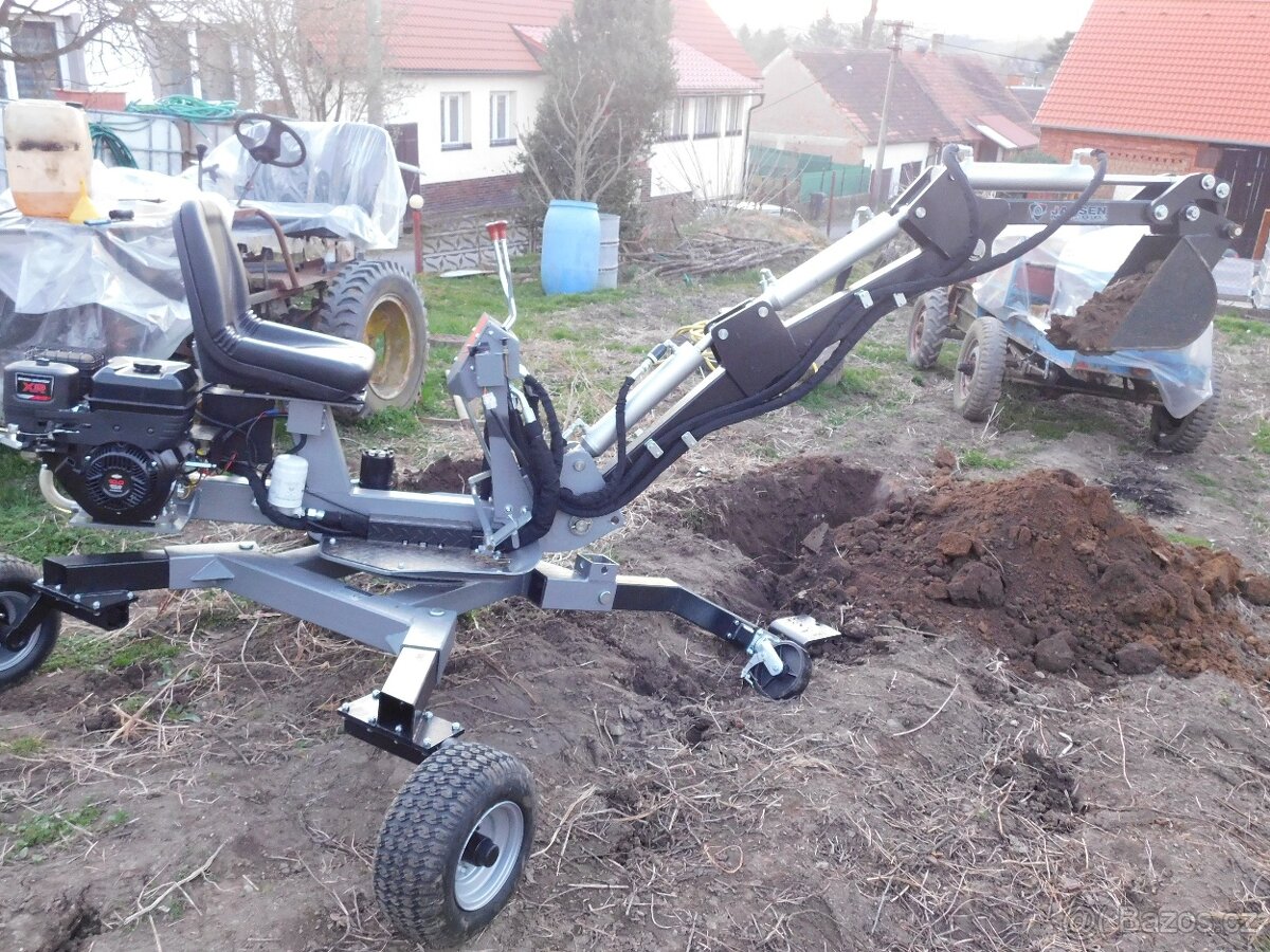 Minibagr Jansen MB-360° benzínový kráčející bagr - 2