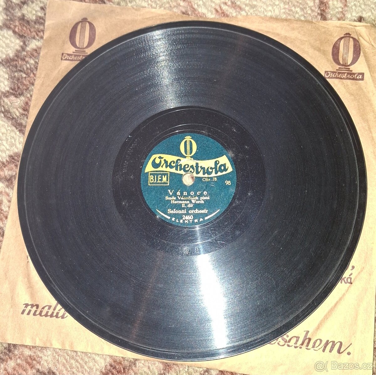 Šelakové gramofonové desky - 20 cm - 2