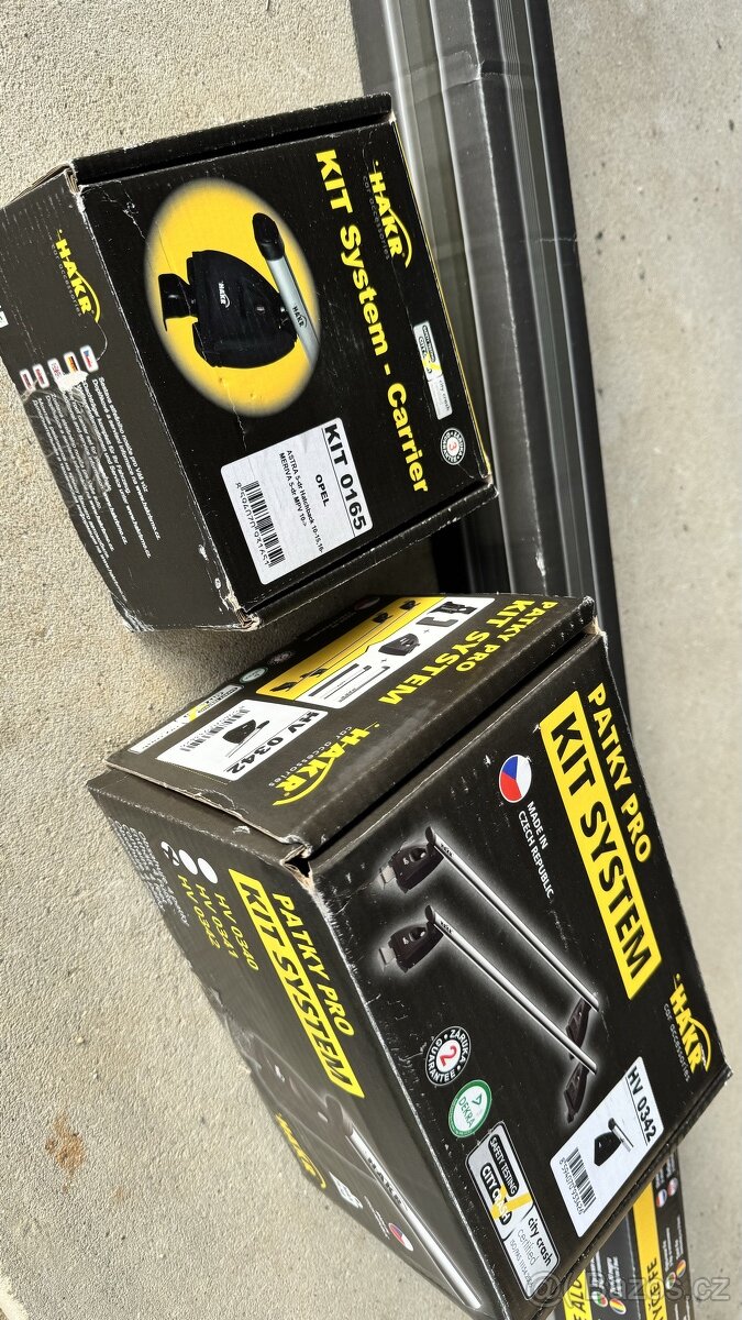 Prodám příčníky Hakr Alu hliníkové - 2