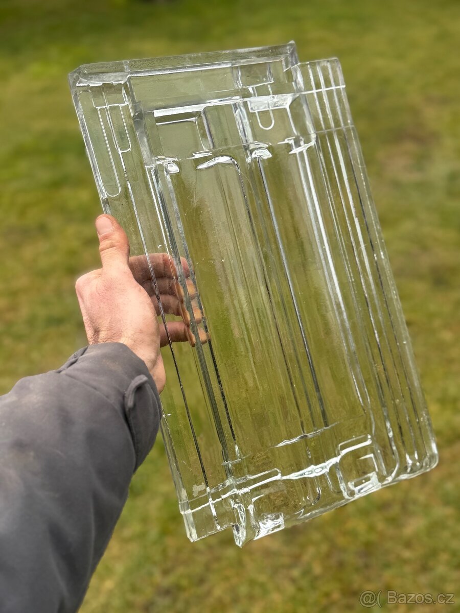 Dvoufalcová skleněnná taška - 2