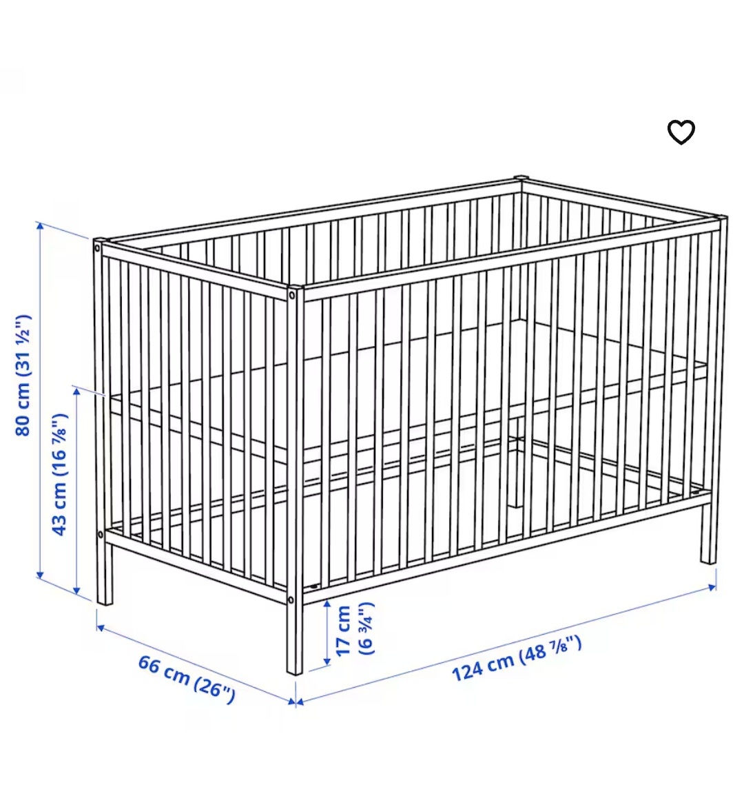 Dětská postýlka Ikea Sniglar s matrací - 2