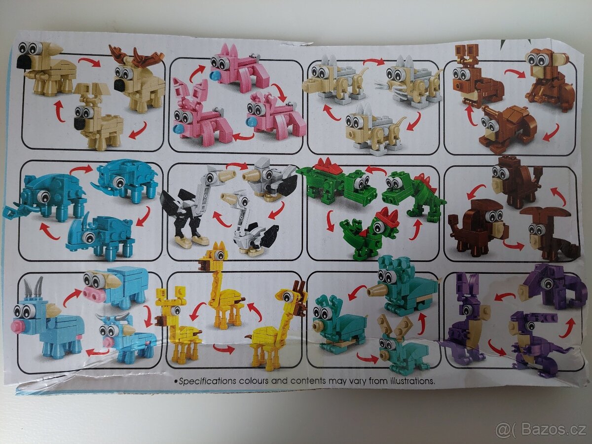 Stavebnice 3v1 zvířátka - 2