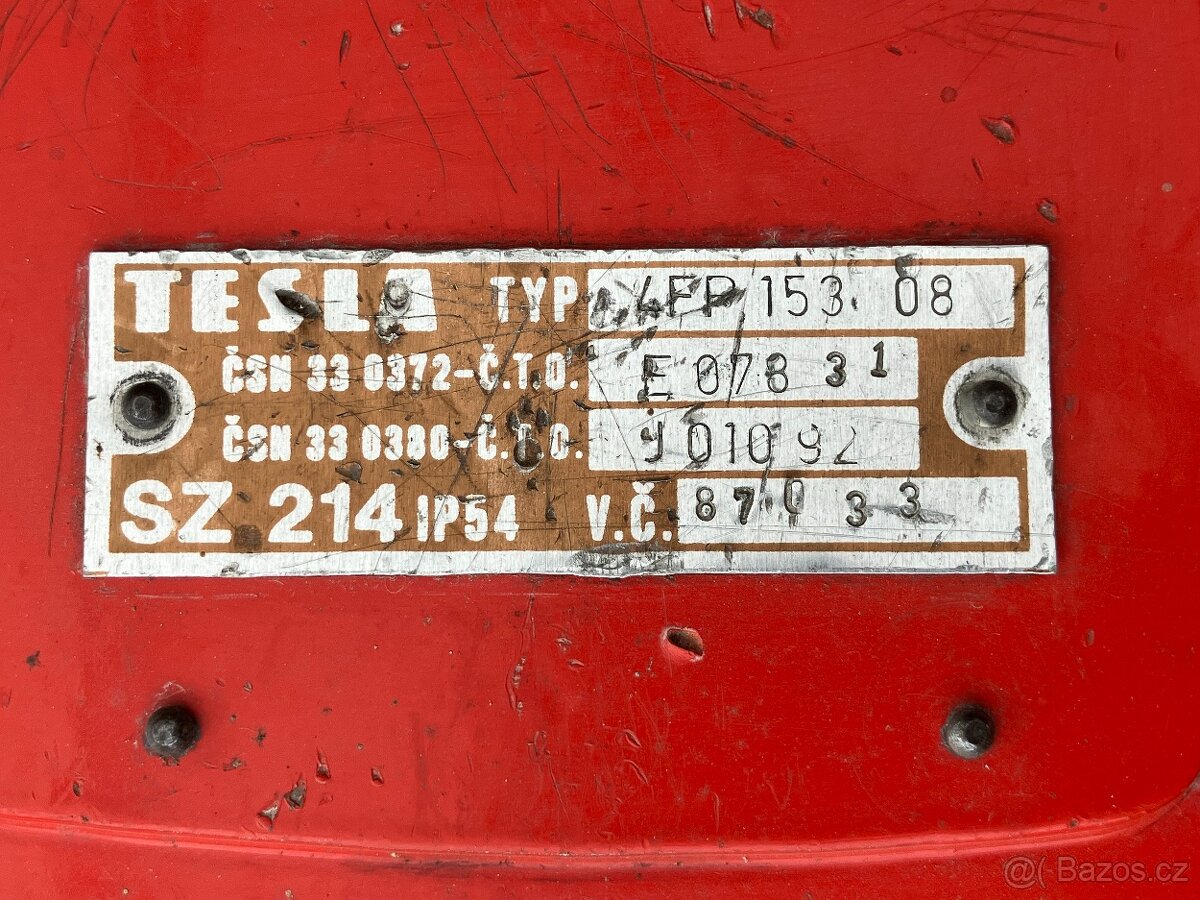 Důlní telefon TESLA. - 2