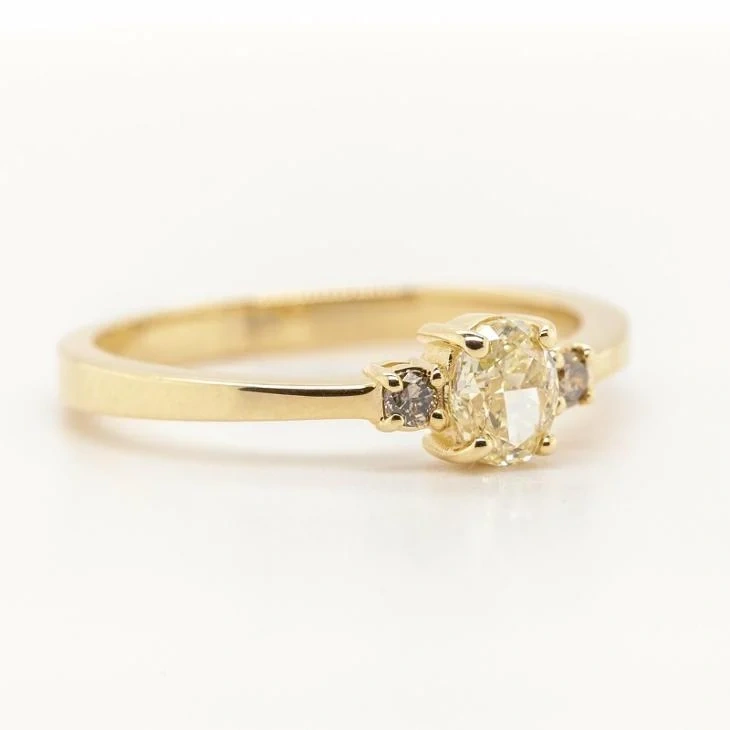 14K prsten s diamanty 0,45ct - certifikát AIG - 2