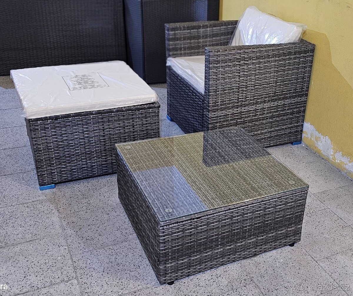 Šedá ratanová sestava Lexy. 😊 - 2