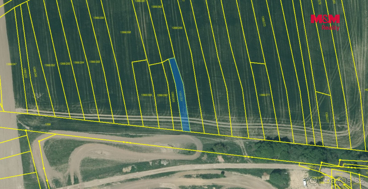 Prodej pole, 299 m², v Tlučné - 2