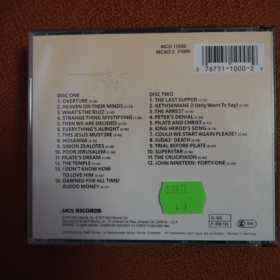 2CD JESUS CHRIST SUPERSTAR - 2