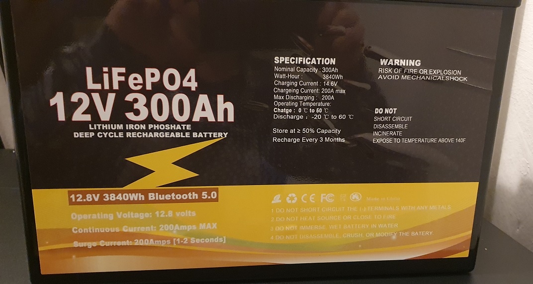 Akce - Lifepo4 12V/300AH, Bms 200A, 10000Kč - 2