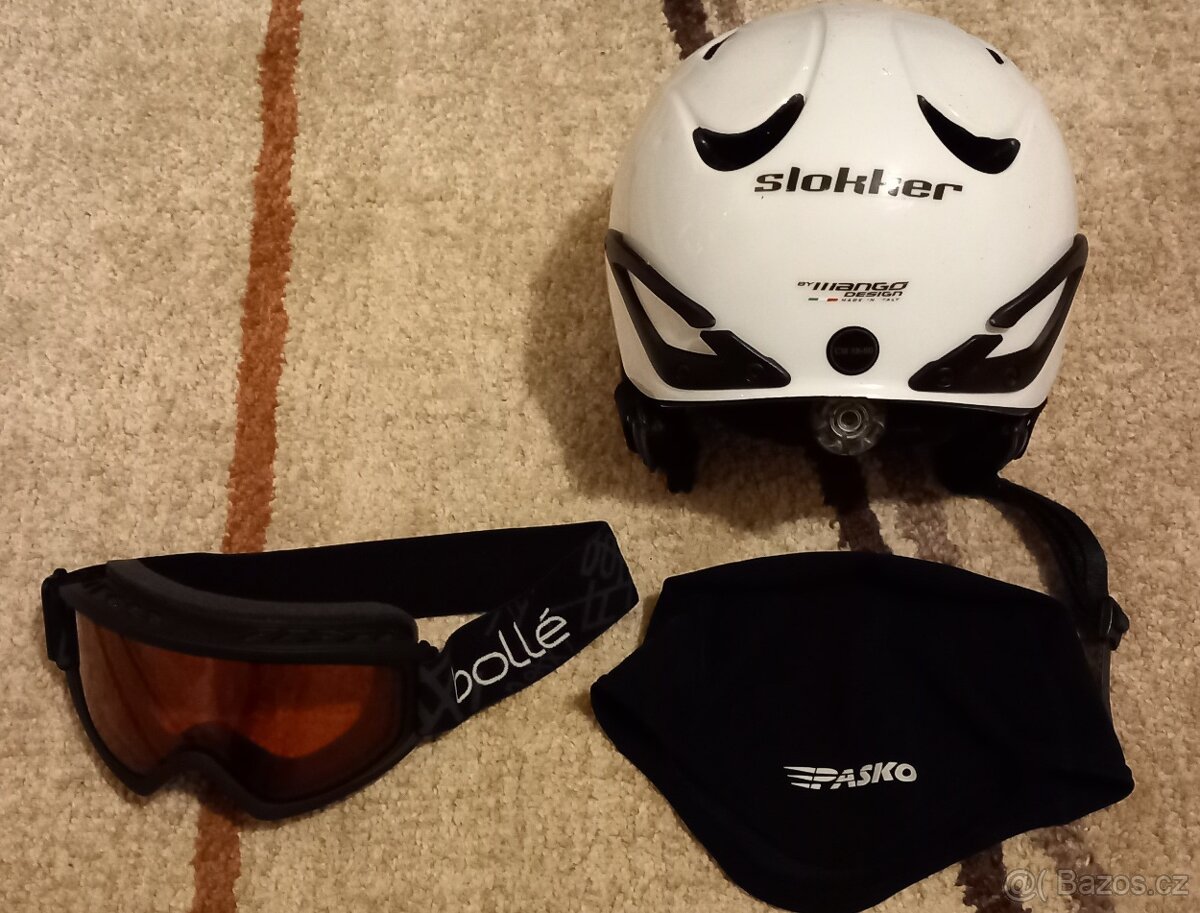 Dámská lyžařská helma, čepice a brýle - 2