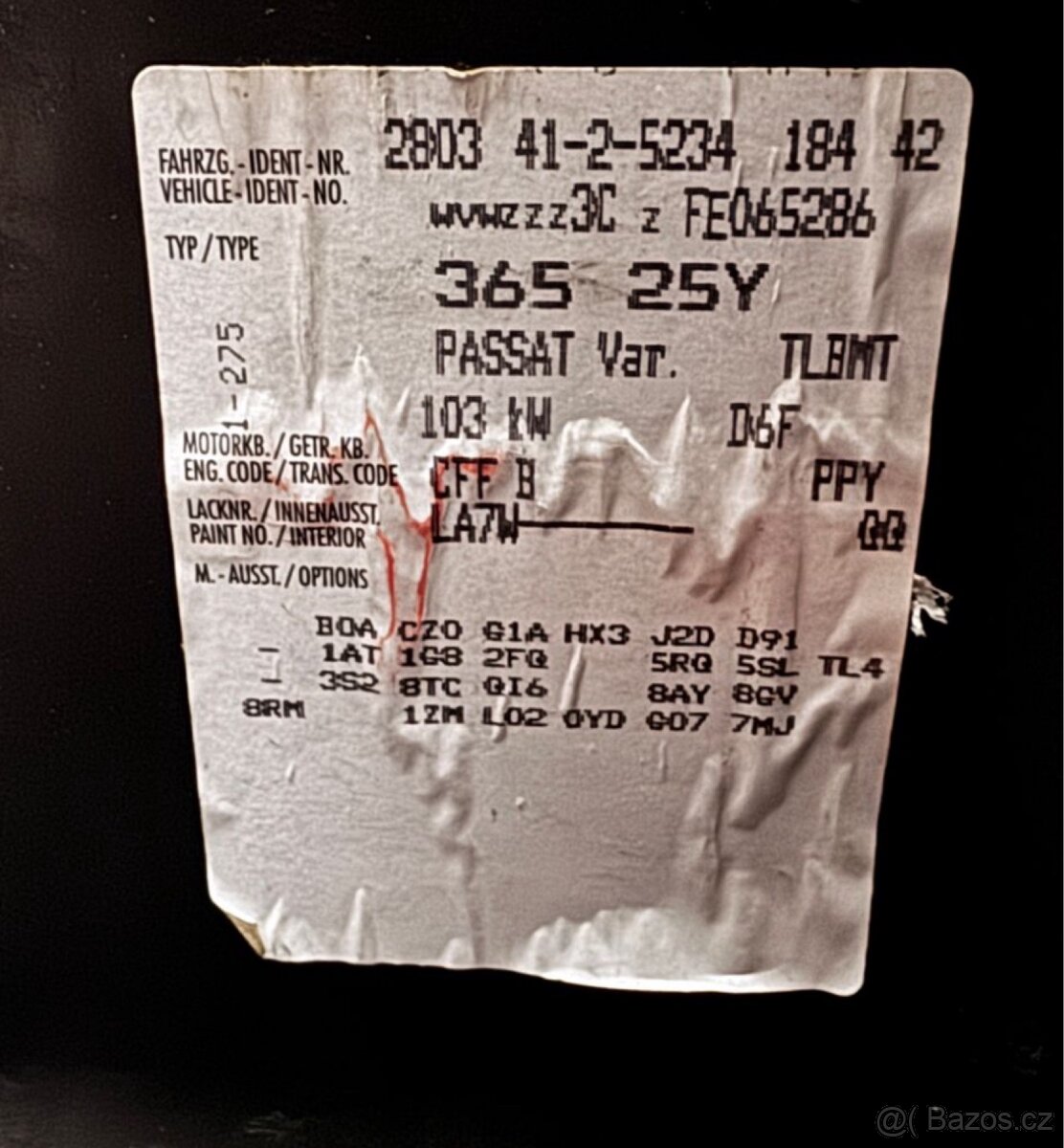 Volkswagen passat b7 dveře - 2