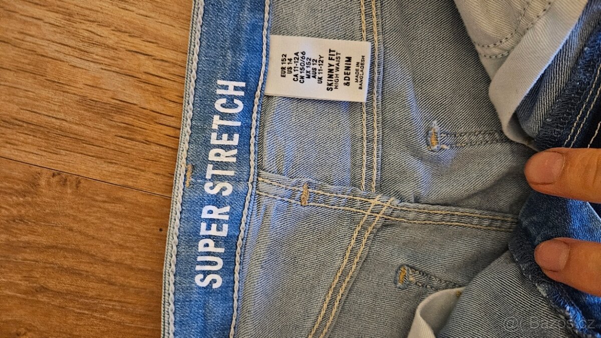 Prodám dětské džíny HM vel.152 Super Stretch - 2