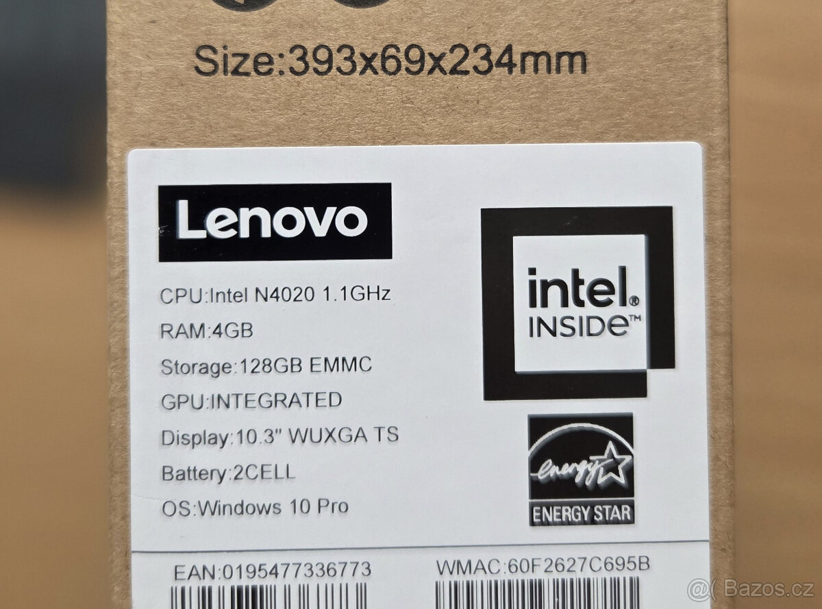 Tablet / notebook - 2v1 - Lenovo IdeaPad Duet 3, Win10 - 2