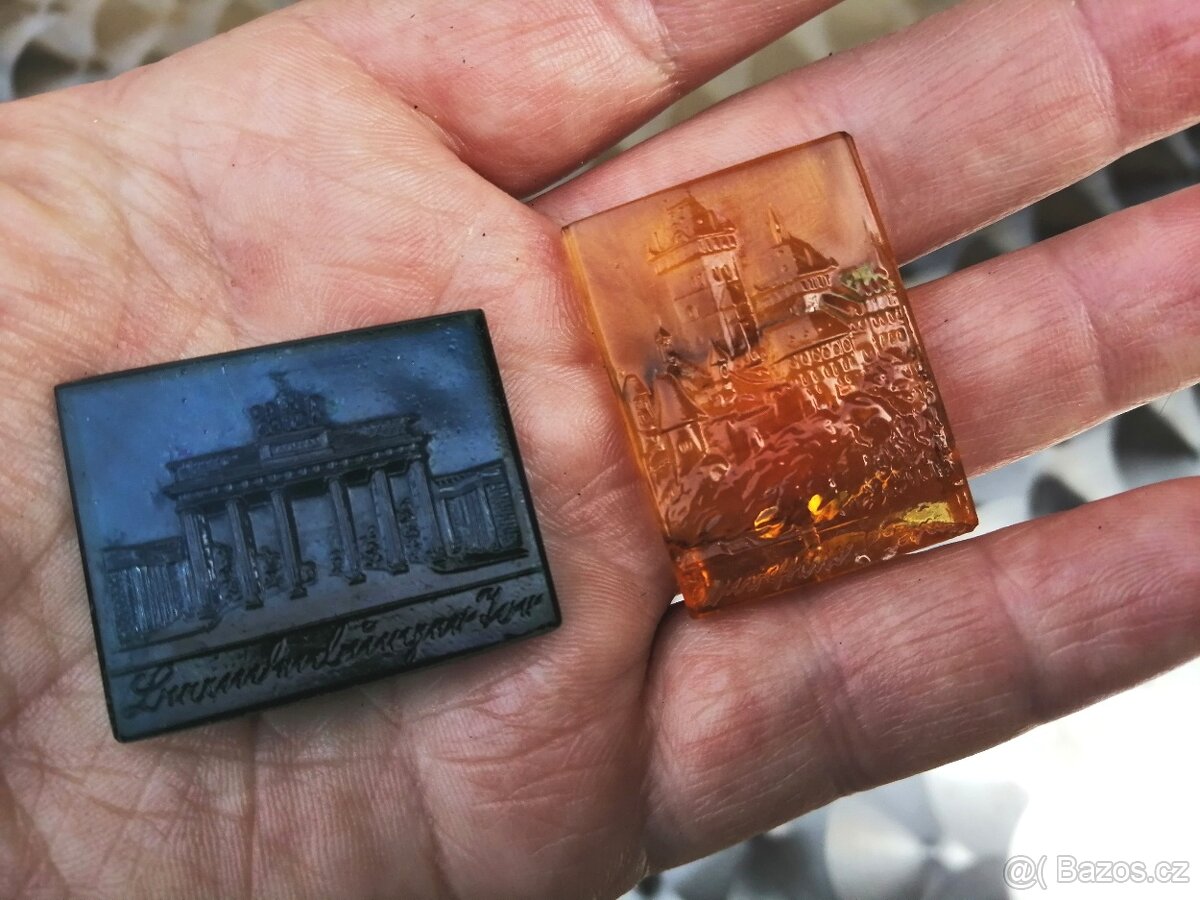 Starožitné skleněné miniaturky - 2