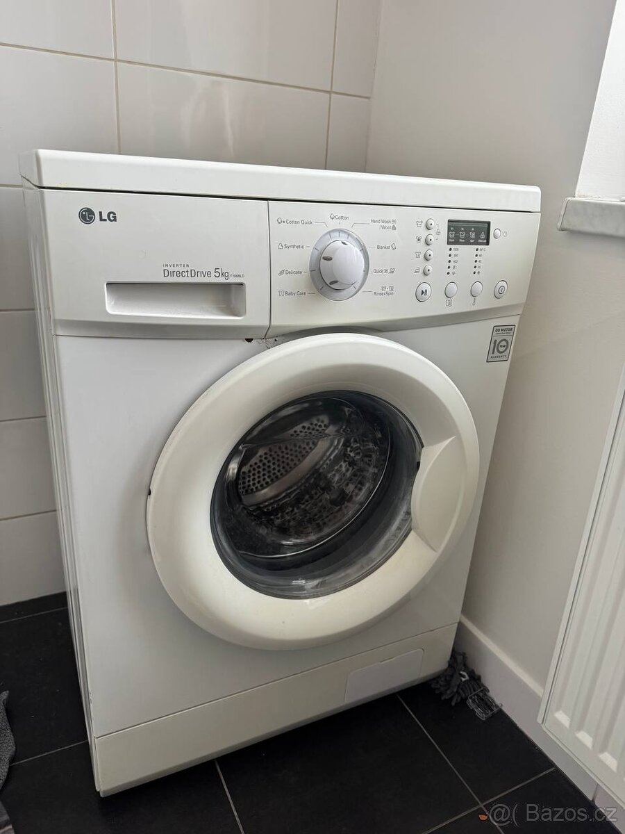 Prodám pračku LG F1068LD – 5 kg - 2