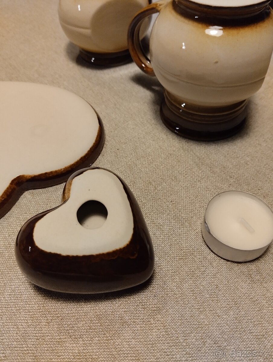 Romantická keramická sada pro dva - 2