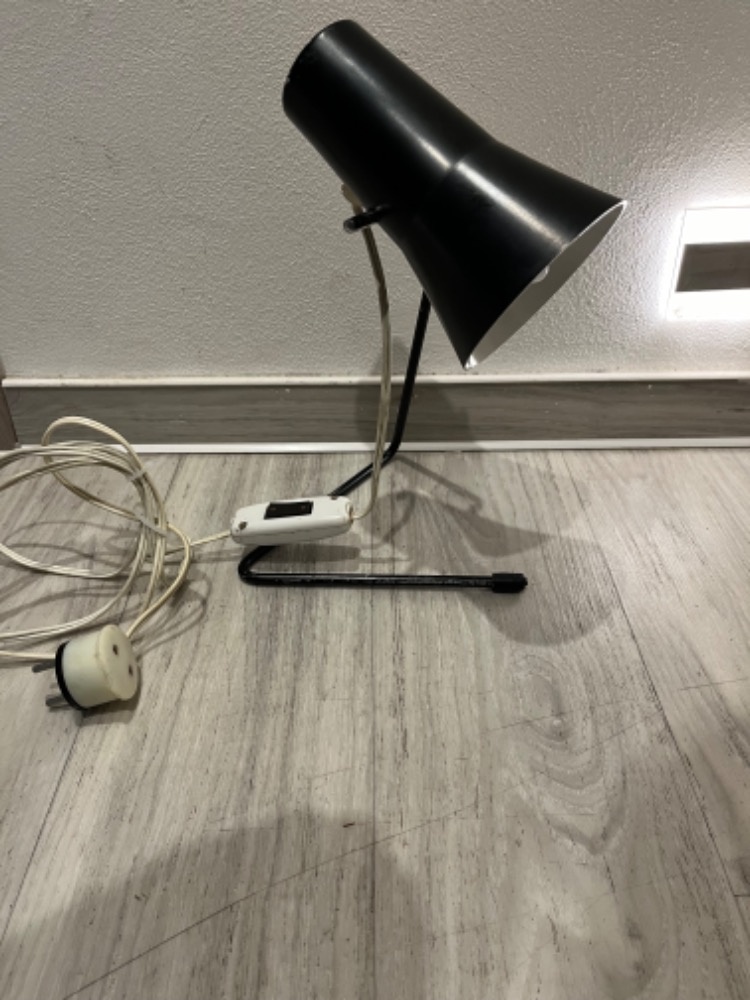 Retro stolní lampa Drupol černá - 2