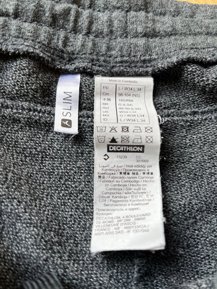 Pánské tepláky Decathlon vel. L - 2