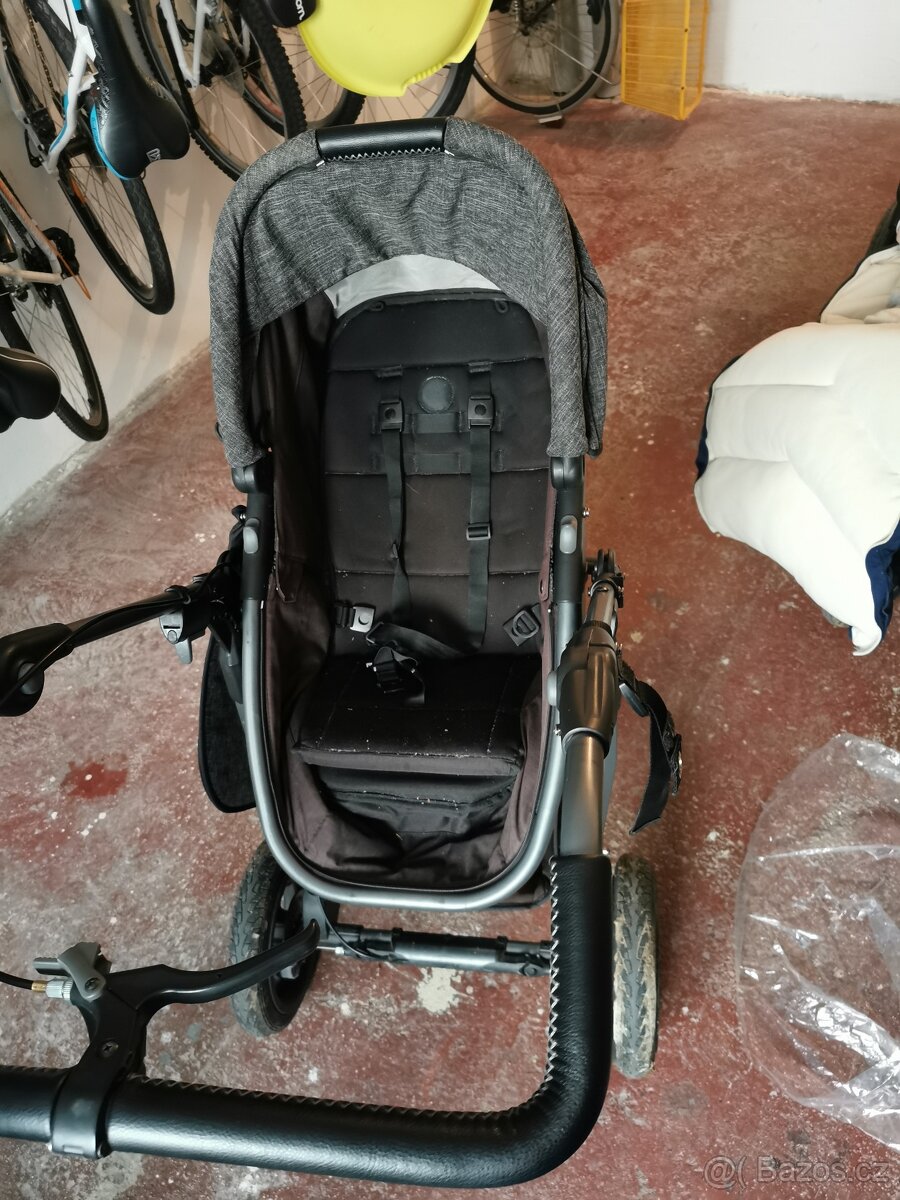 Kočárek tfk mono air combi, šedá UV - 2
