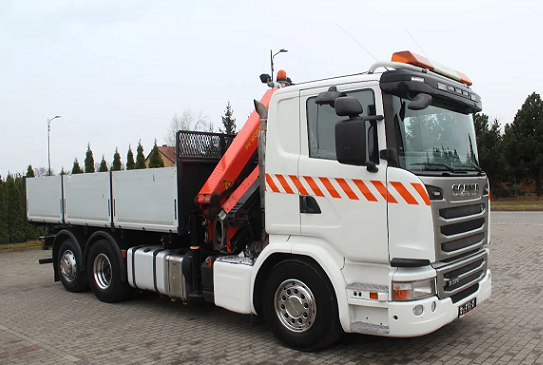 Scania G370 6x2 - sklápěč s hydraulickou rukou Palfinger - 2