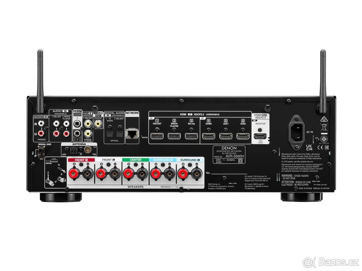 AV Receiver Denon AVR-S660H černý - 2