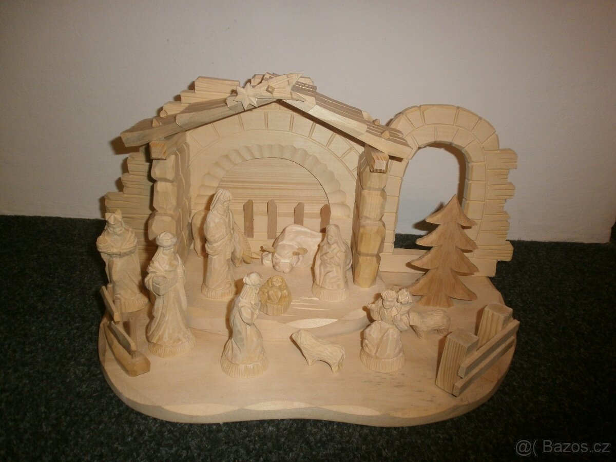 Dřevěný betlém 14B6 - 2