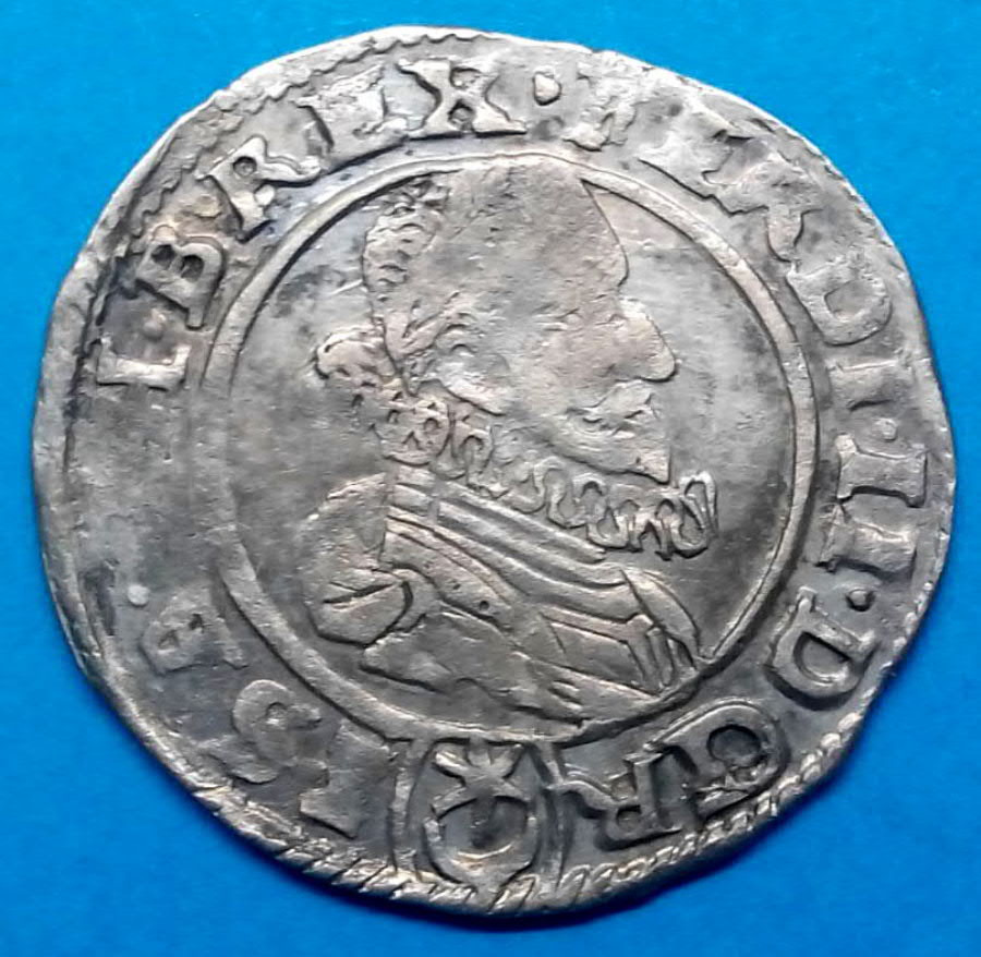 Stříbrná mince císař. Ferdinand II. Praha - 2