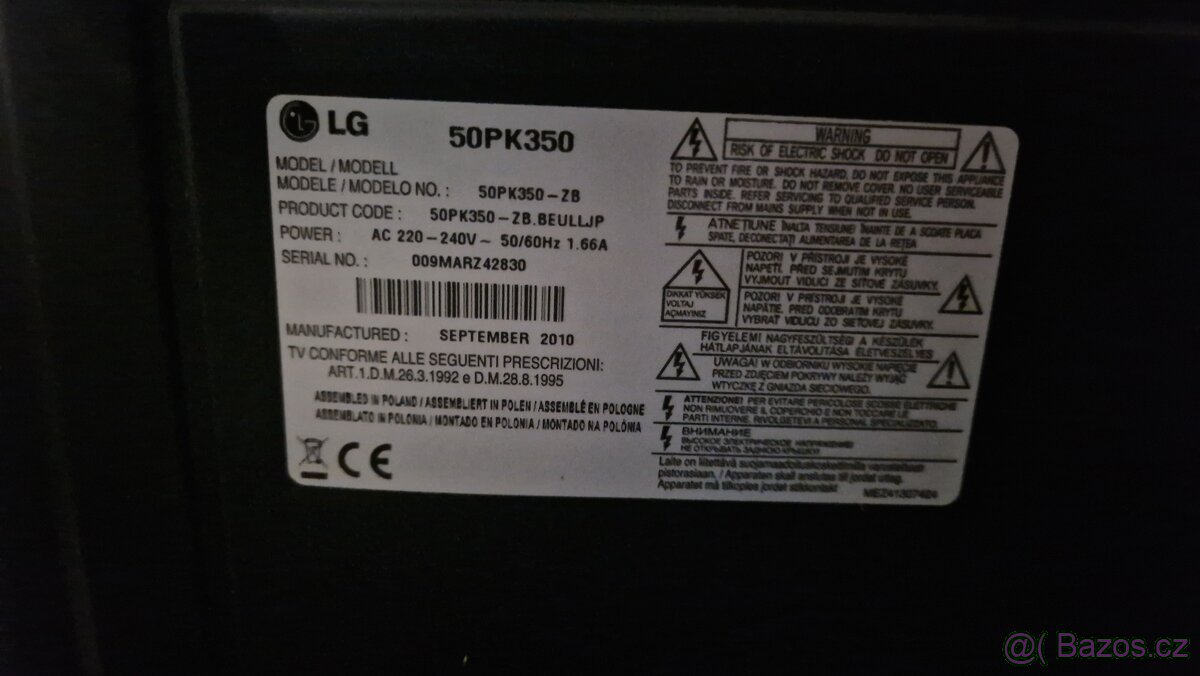 Televize LG 127 uhlopříčka - 2