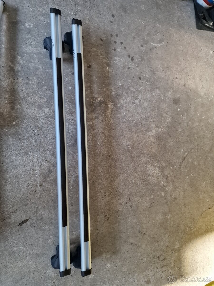 Střešní příčníky + 2× nosič kol HAKR – možnost komplet nebo - 2