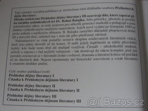 Přehledné dějiny literatury /III/ - 2