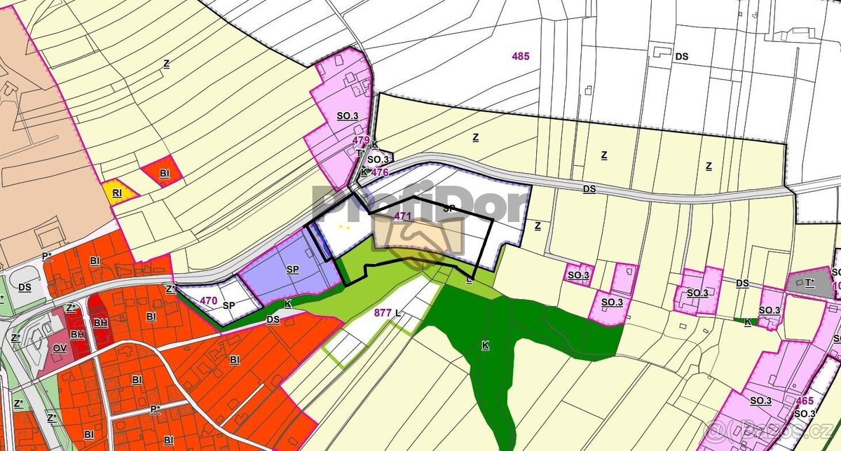 Prodej komerčních pozemků o výměře 22 154 m2, ve Valašském - 2