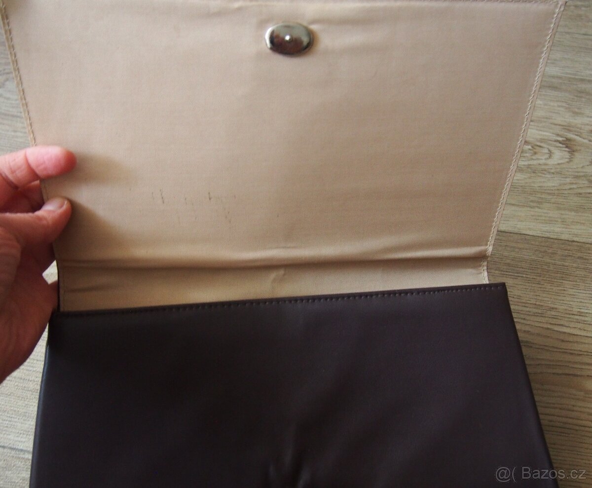 retro, vintage kožená kabelka, psaníčko - 2