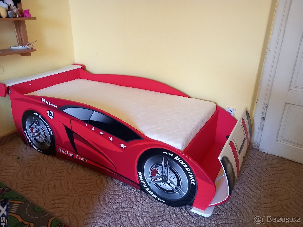 Prodám postel - auto - 2