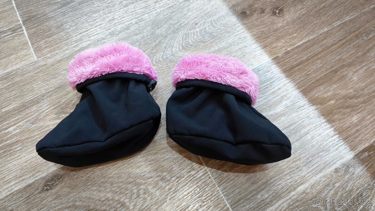 Capáčky do kočárku zateplené dívčí - 2